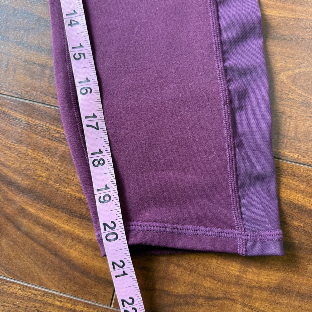 Fabletics‎ Powerhold High Waisted Mesh Pocket Leggings Purple Womens Large L - Picture 11 of 11